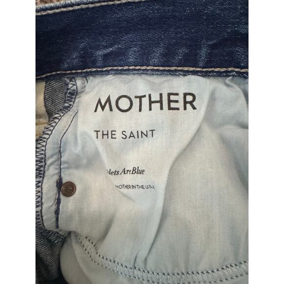 Mother Jeans The Saint Dark Wash 28 Revolve USA - Picture 5 of 8